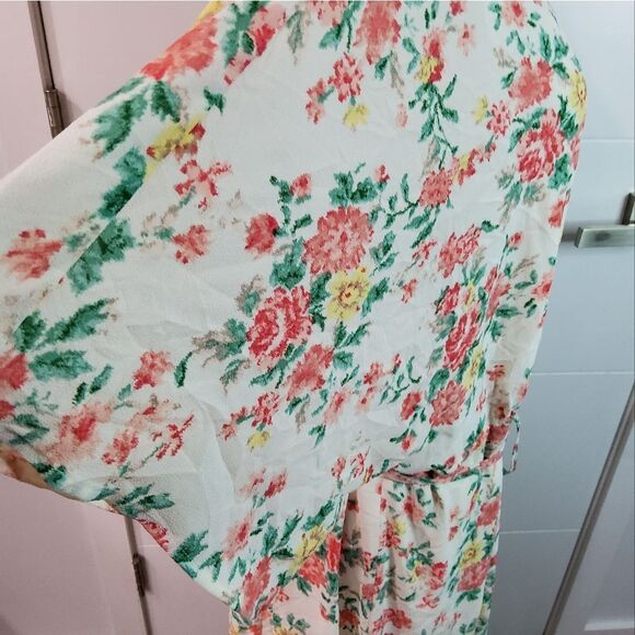 1 State Floral Print Wrap Dress Size 6 - Picture 9 of 12